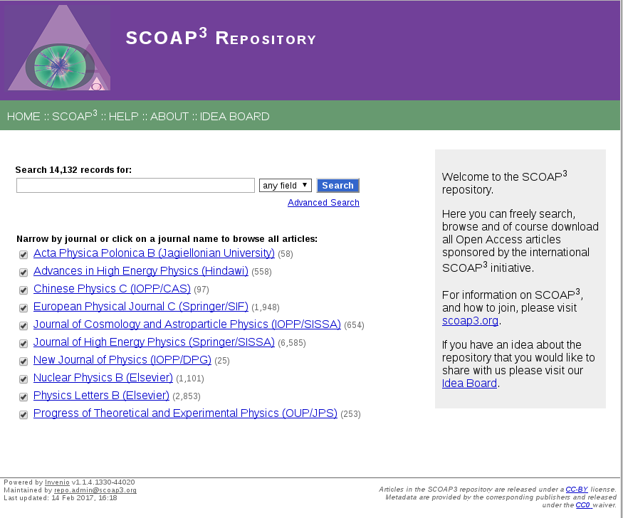 SCOAP3 Repository