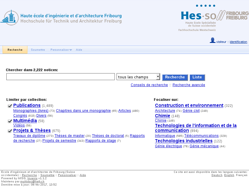 University of Applied Sciences of Freiburg (Western Switzerland)