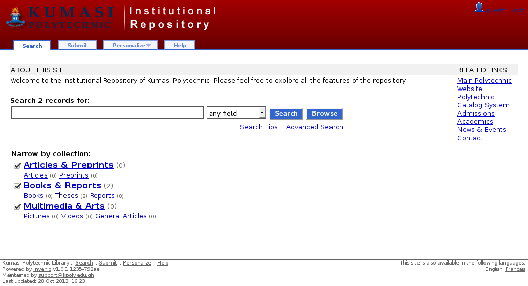 Institutional Repository of Kumasi Polytechnic