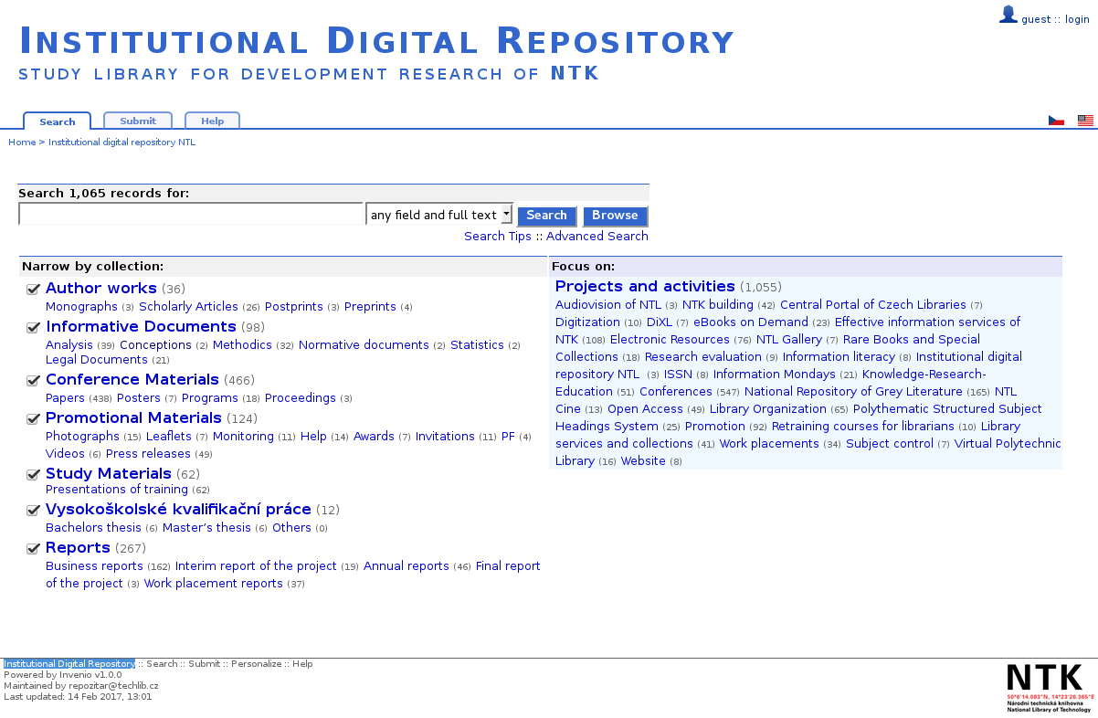 Institutional Digital Repository of NTK